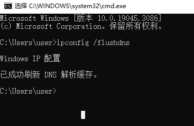 ipconfig /flushdns