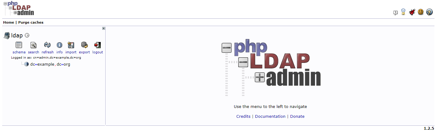 phpldapadmin 首页